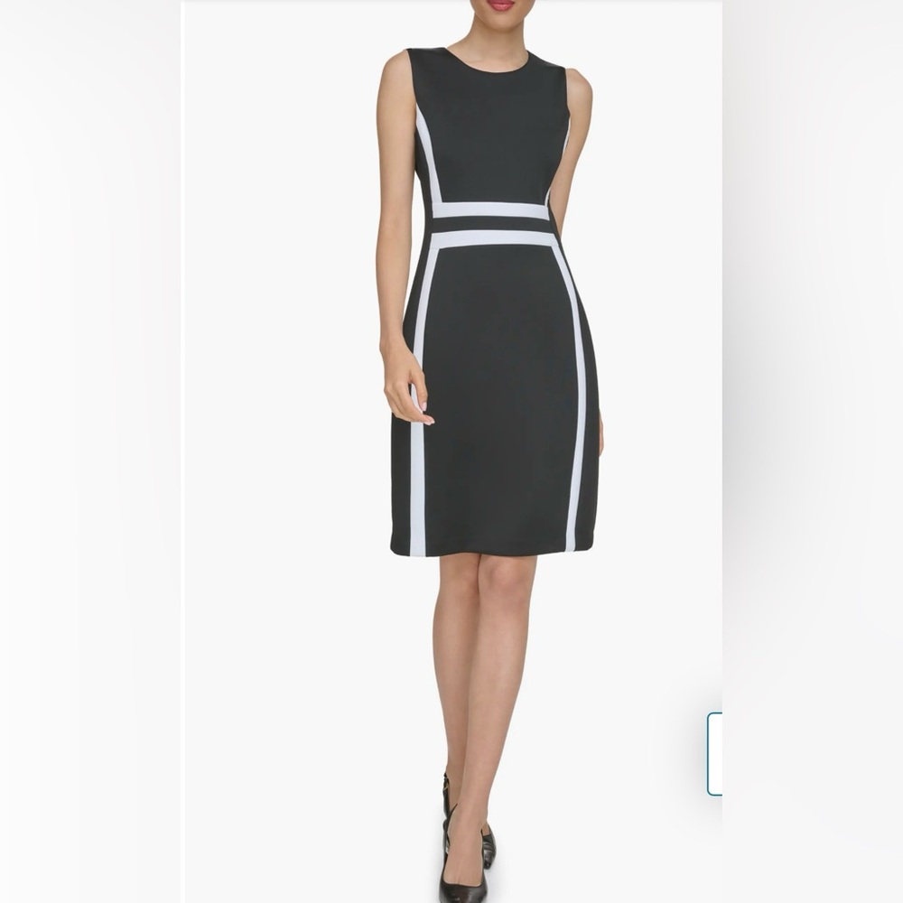 Black and white Calvin Klein dress